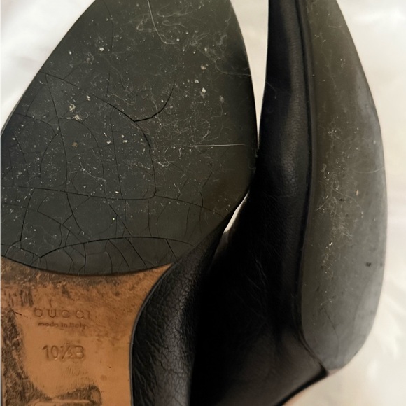 Vintage Y2K (The Year 2000) Gucci Zip Up Leather Heeled Boots - Picture 7 of 13